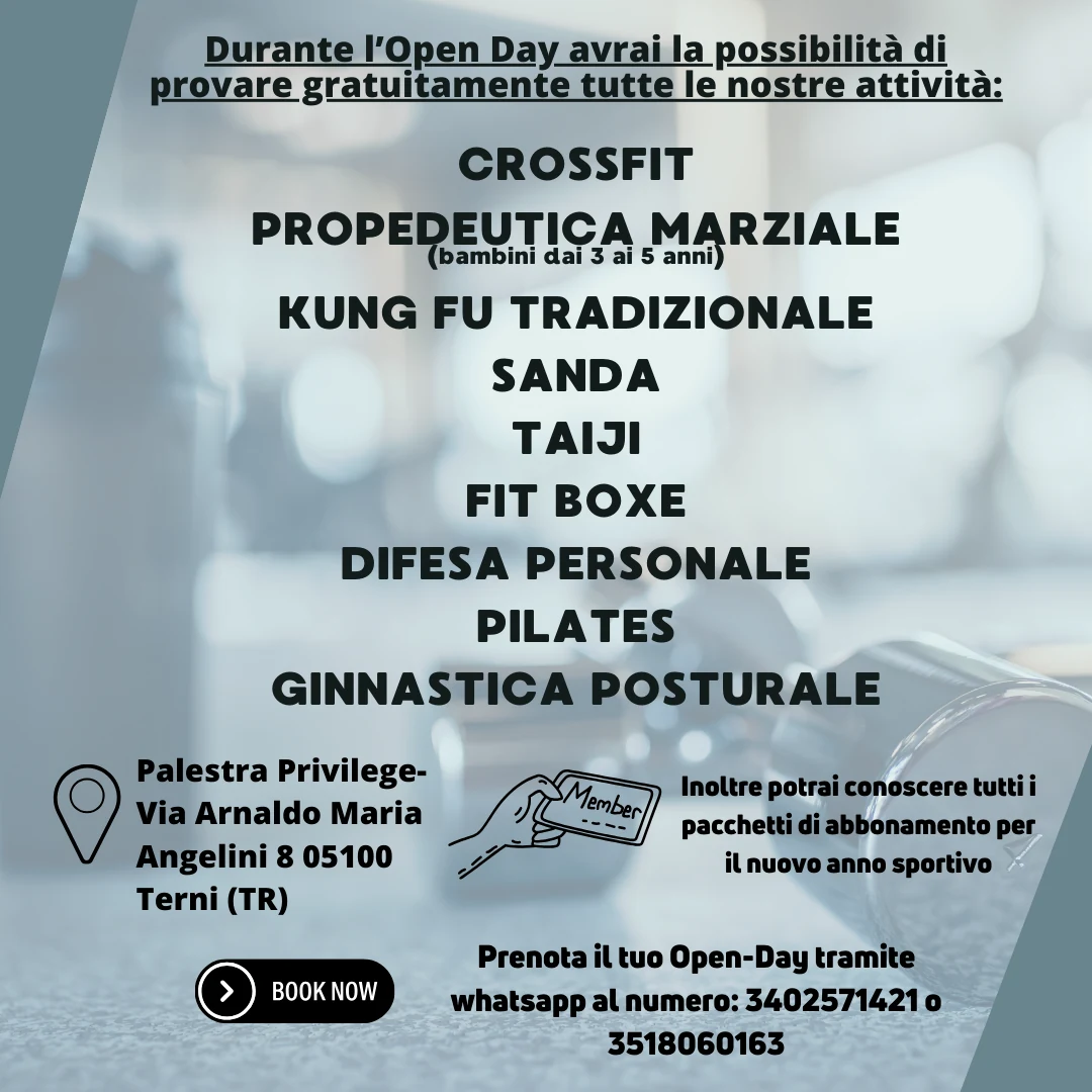 Open Day 7 settembre
